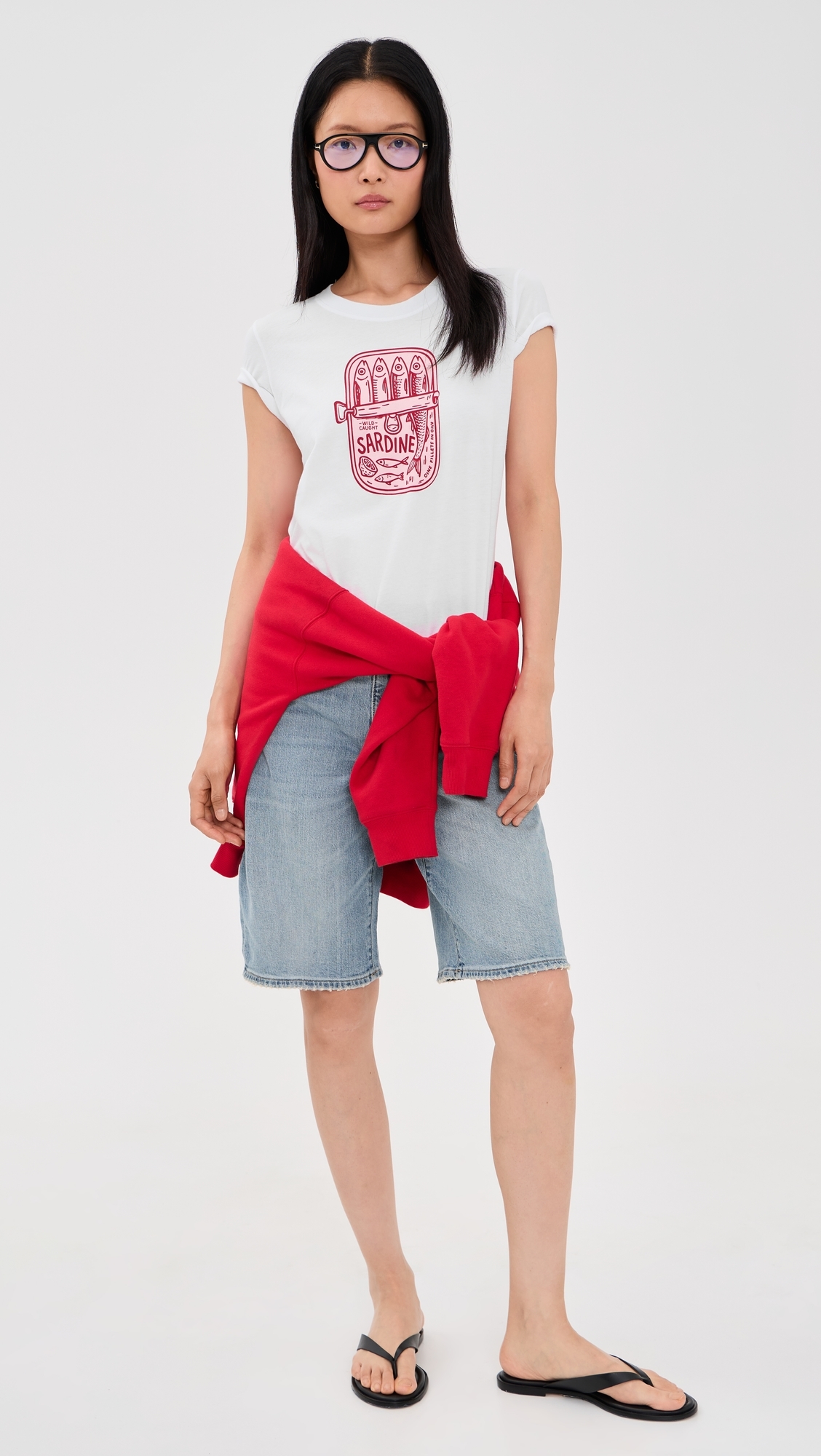 Sardine Summer Femme Crew Tee White