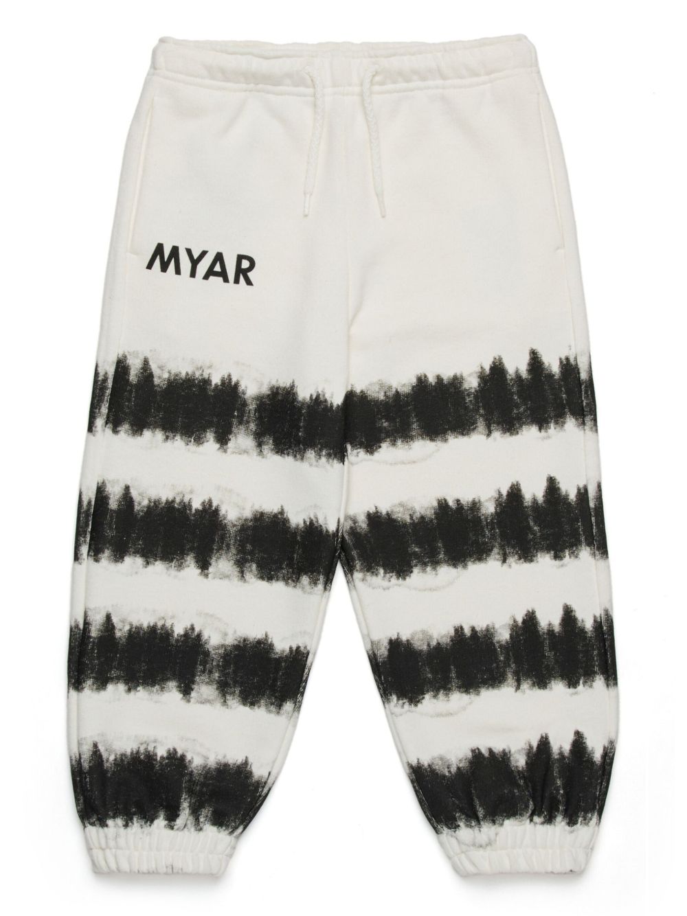 MYAR KIDS tie-dye track pants - White