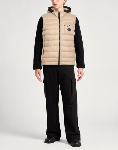Man Vest Sand Size 36 Polyamide