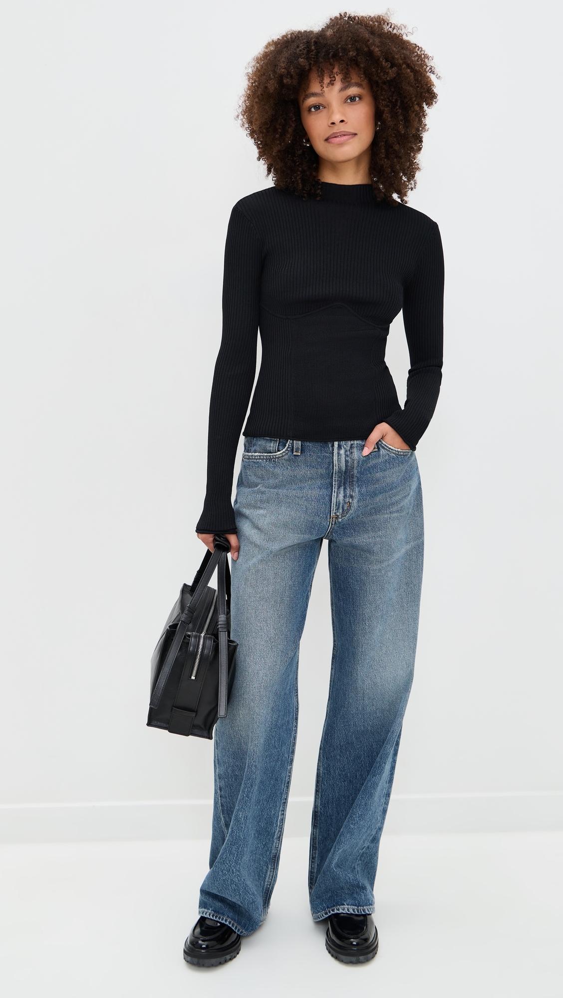 Adele Knit Top Black