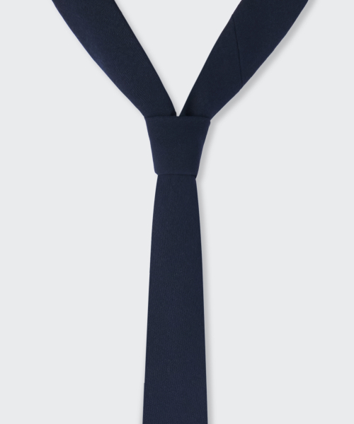 Wool Like Narrow Solid Tie