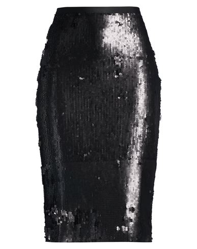 Woman Midi skirt Black Size 4 Polyester