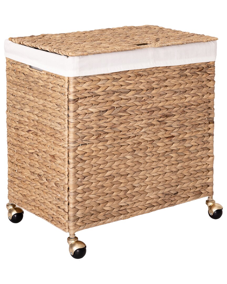 Handwoven Rectangular Laundry Hamper