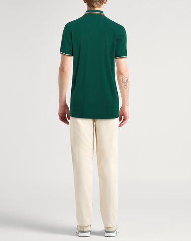 Man Polo shirt Green Size M Cotton
