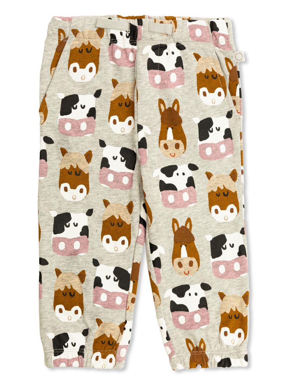 Graphic-print track pants - Grey