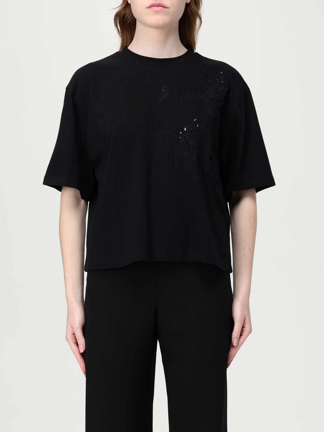 TWINSET embroidered T-shirt - Black