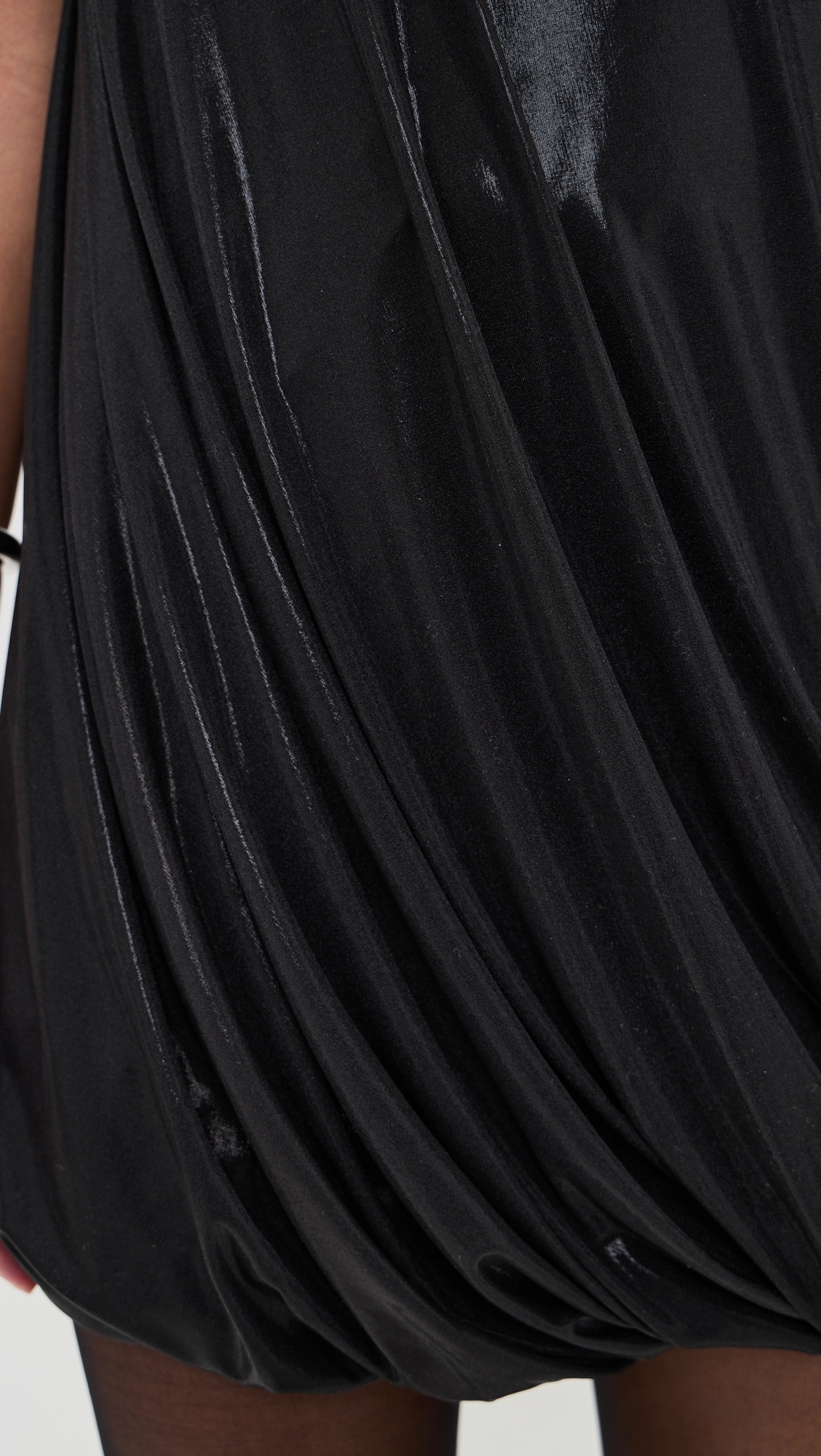 Strapless Twist Mini Dress Black