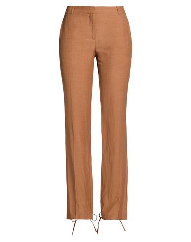 Woman Pants Brown Size 6 Viscose, Linen