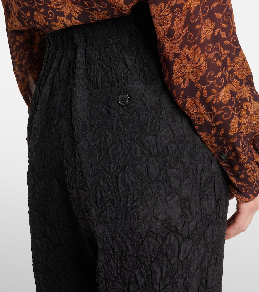 High-rise wide-leg pants