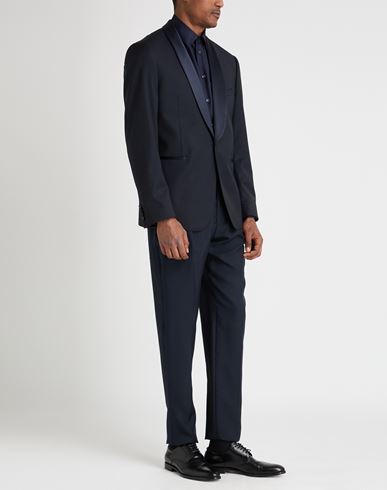 Man Blazer Midnight blue Size 40 Virgin Wool, Elastane
