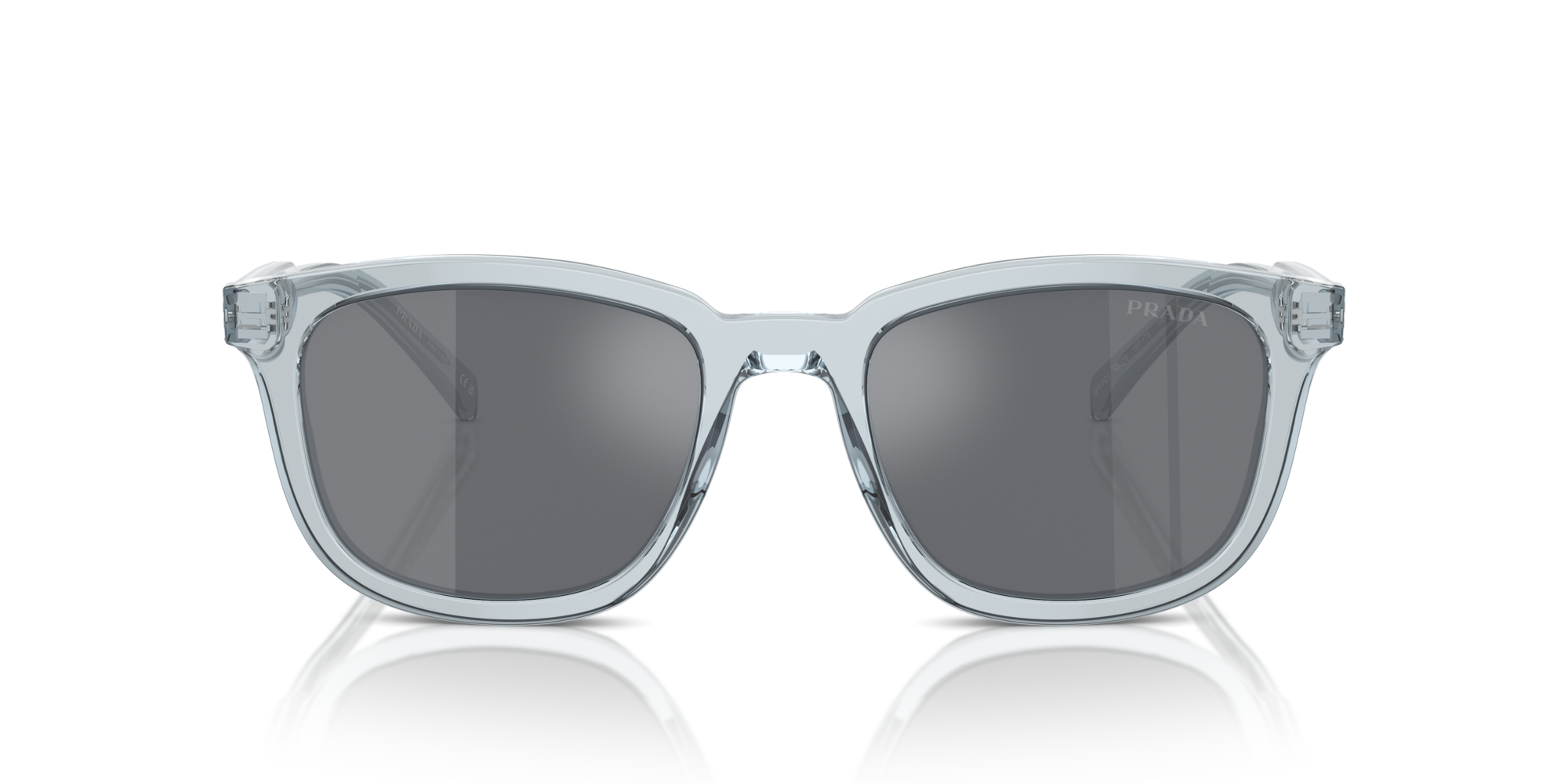 Prada Man Prada PR A21S 19T175 Sunglasses Acetate Blue Grey Pillow Normal Flash
