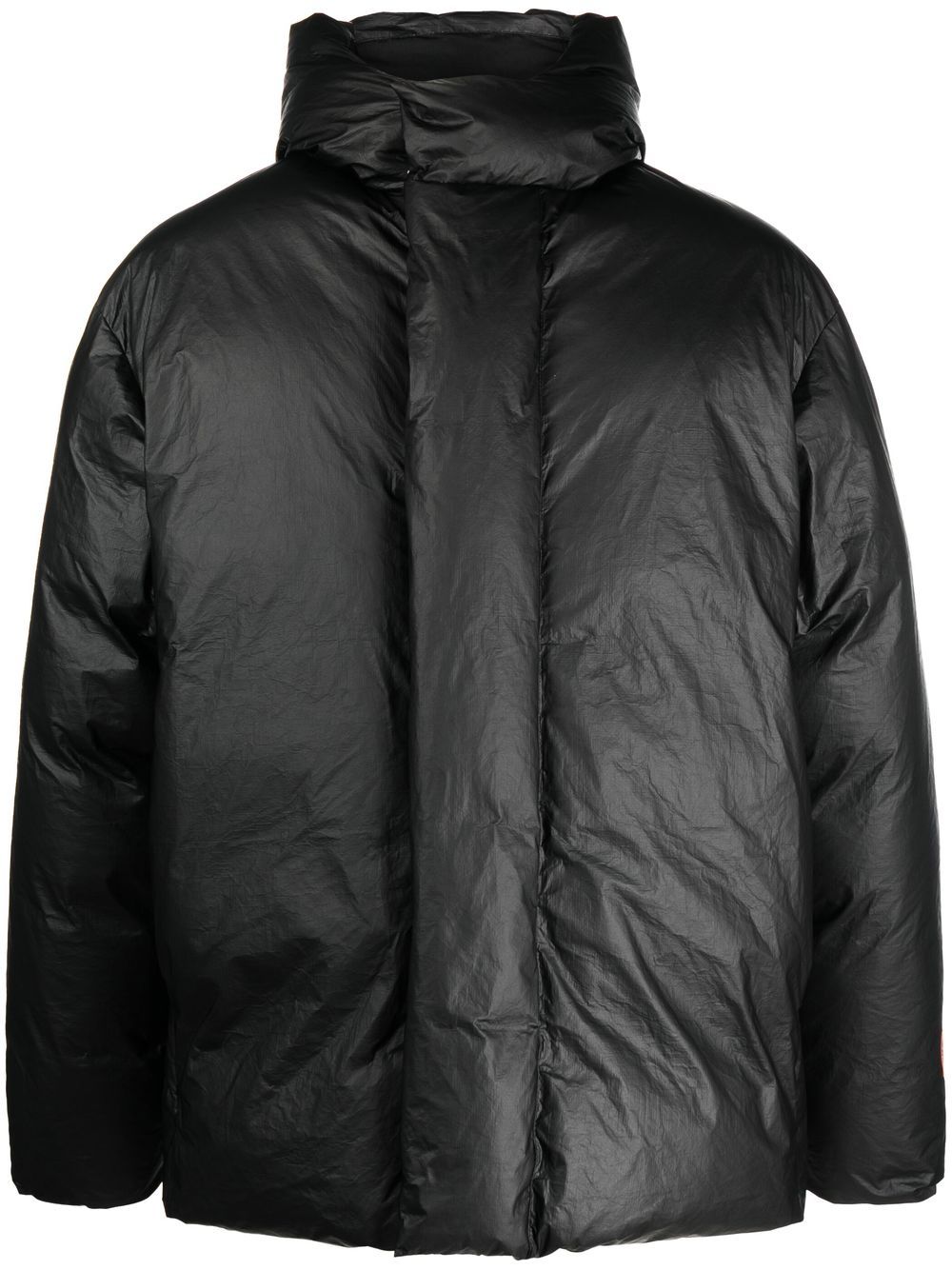 Hooded puffer jacket - Black