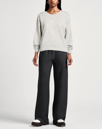 Woman Sweatshirt Grey Size S Cotton, Polyester, Viscose, Lurex