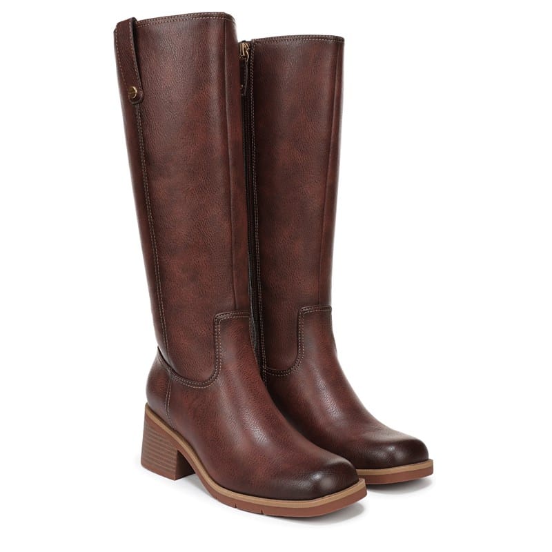 Women's Joplin Tall Boots (Auburn Brown Faux Leather)