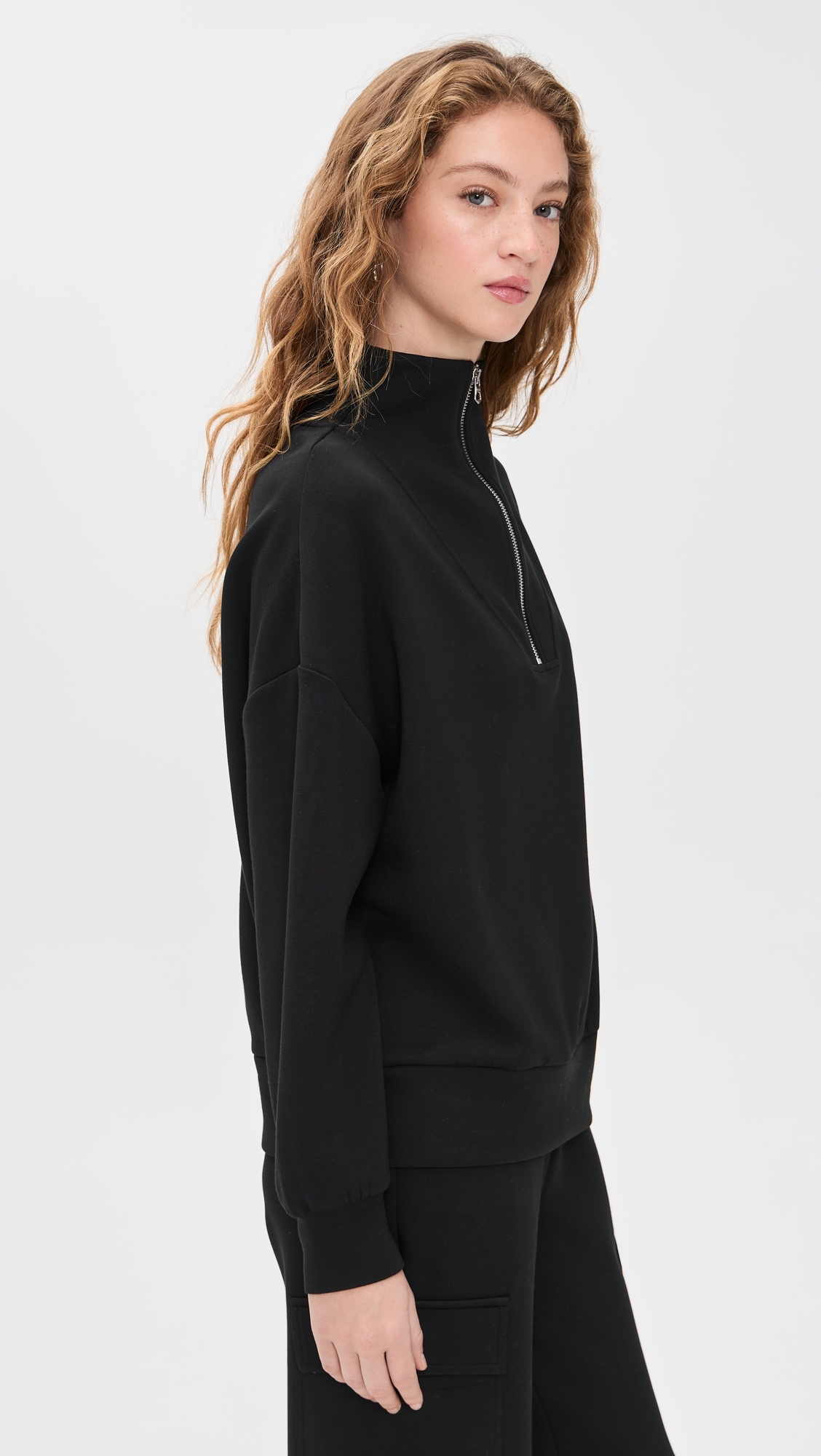 Hawley Half-Zip Sweatshirt Black