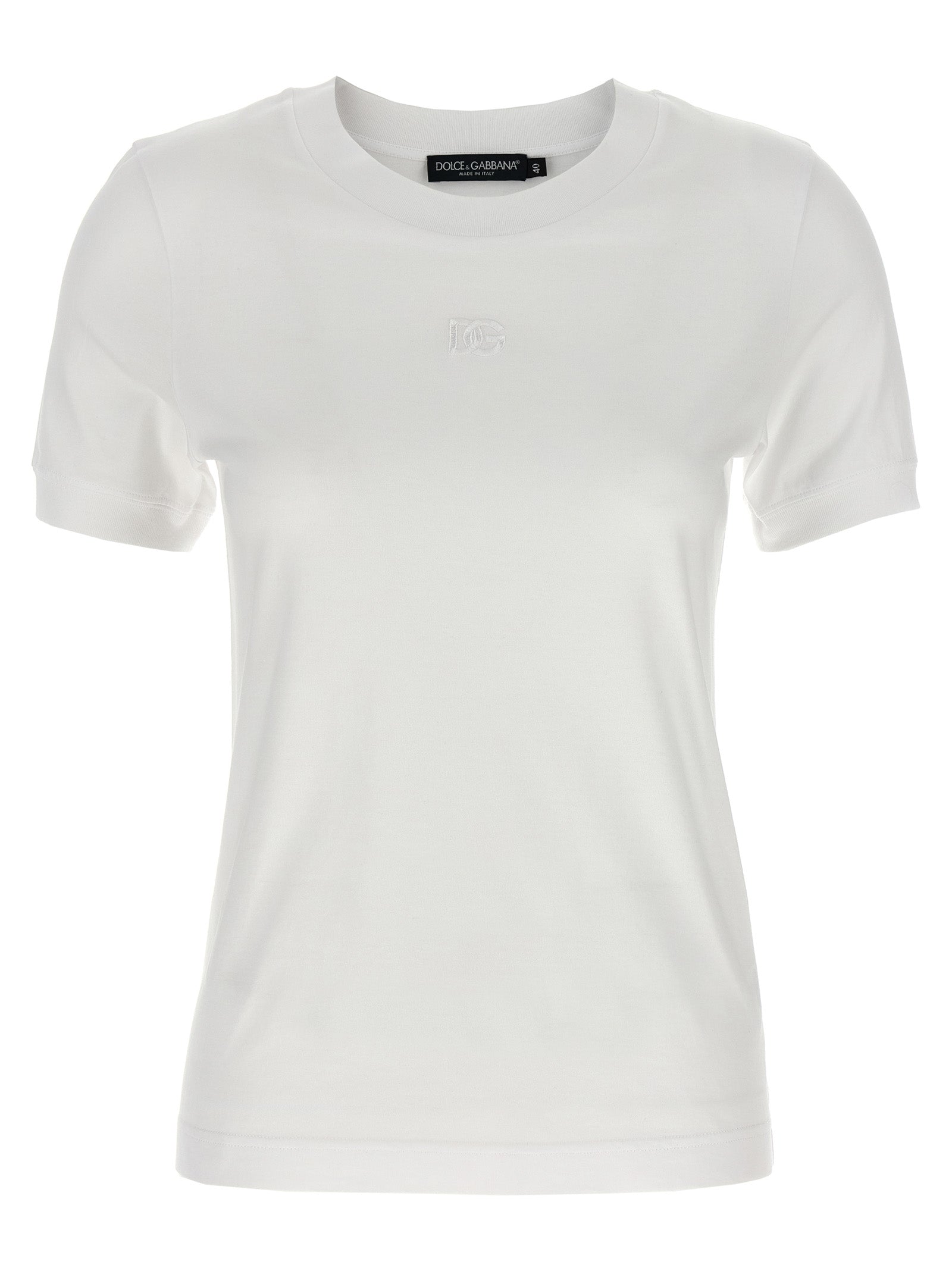 Logo-Embroidered Cotton T-Shirt — White