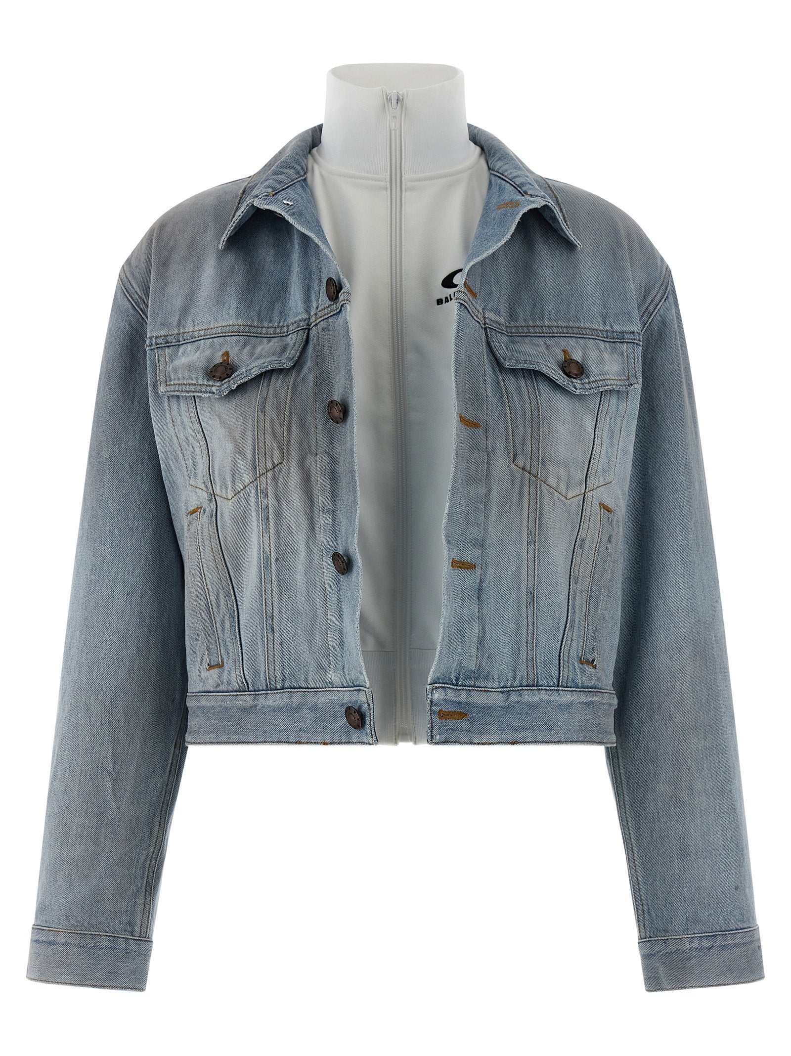 Stonewashed Denim Jacket — Blue