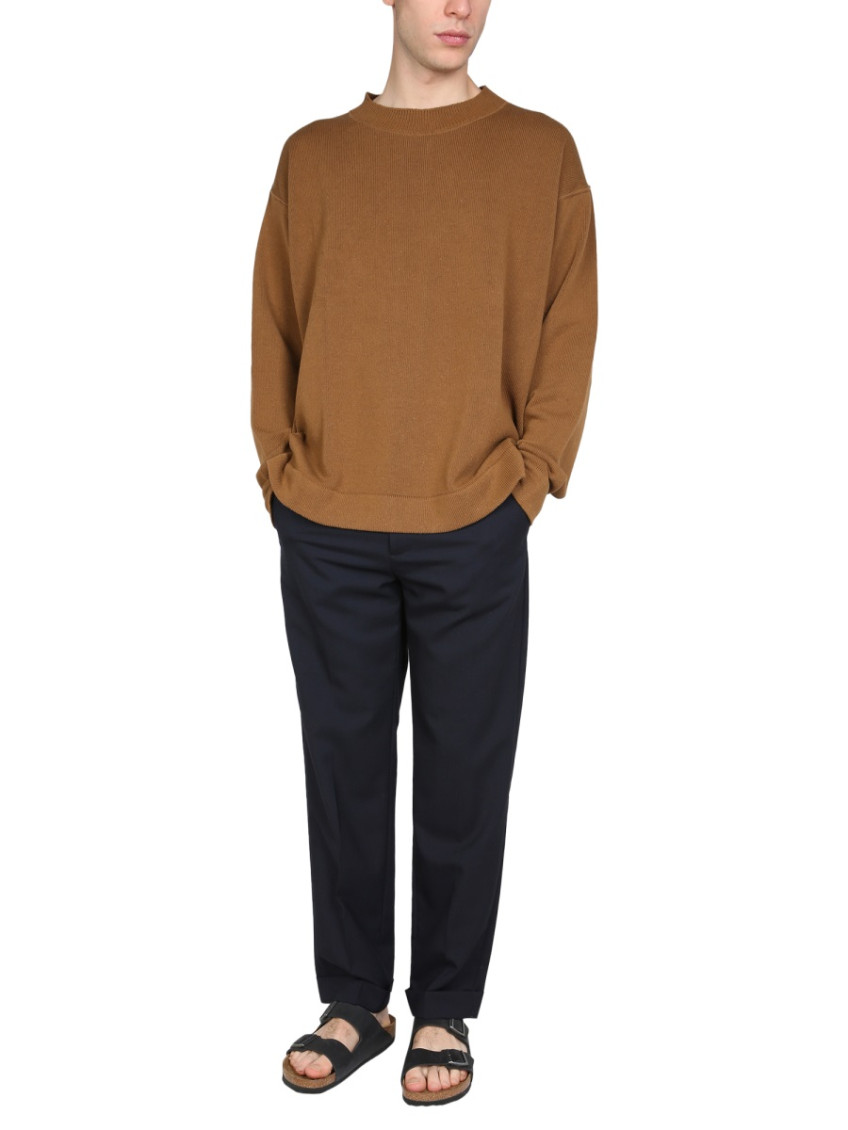 Brown Crew Neck Sweater