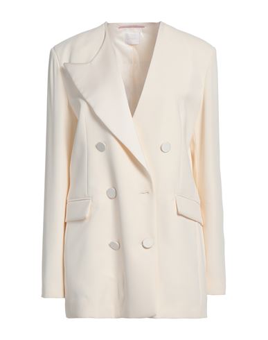Woman Blazer Ivory Size 8 Polyester, Viscose