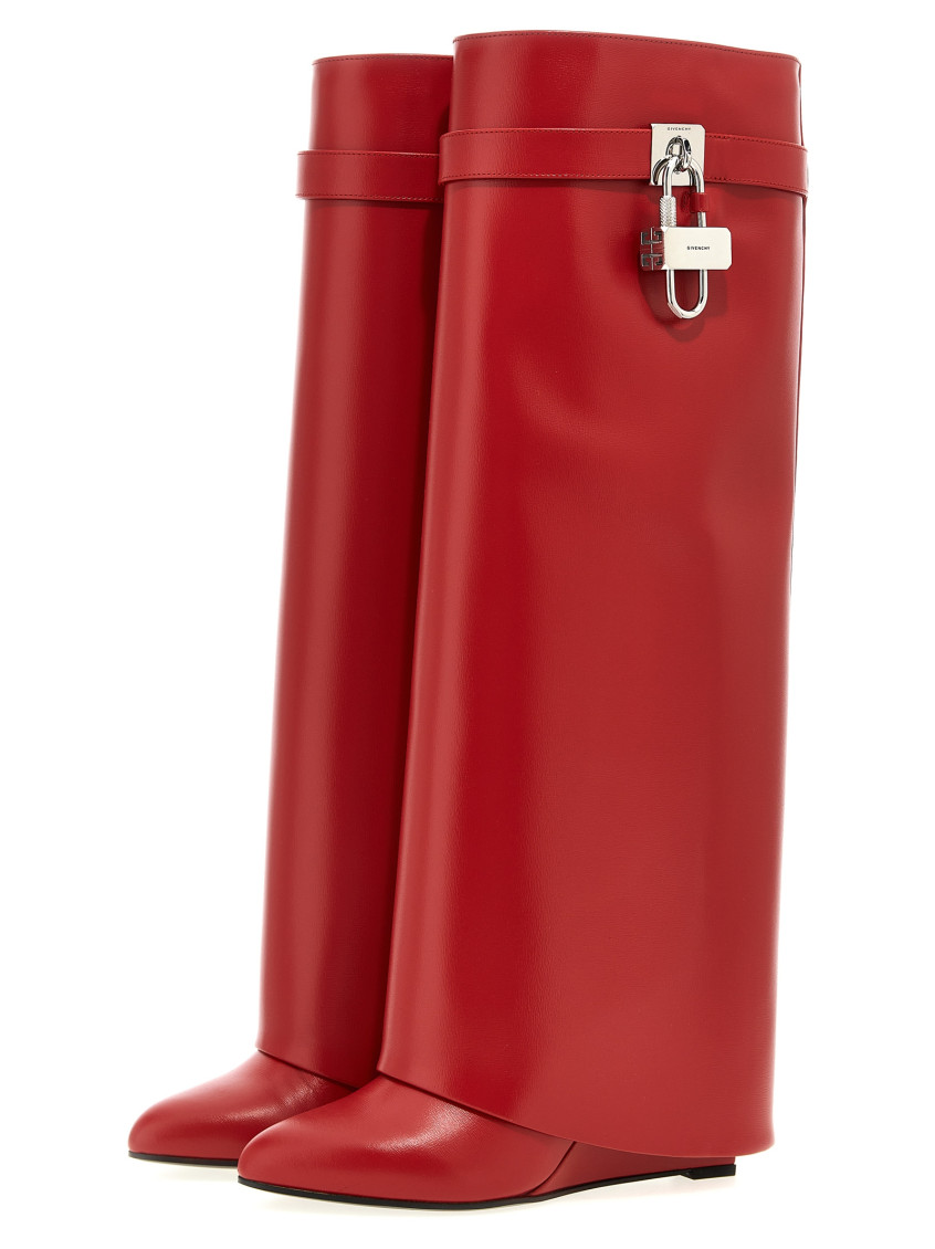Red Shark Lock Boots