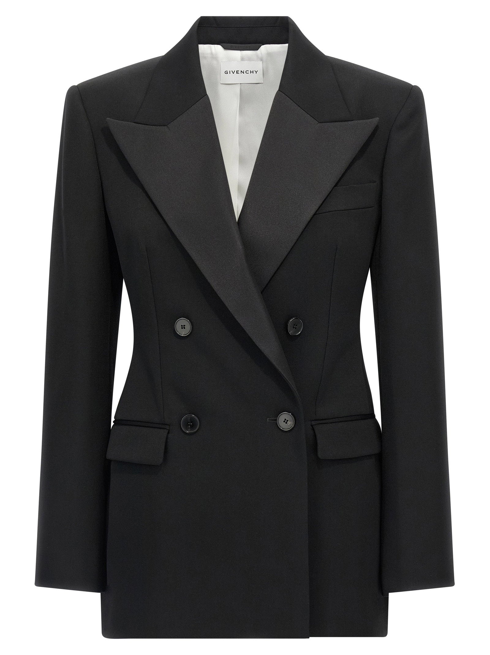 Satin Lapel Blazer