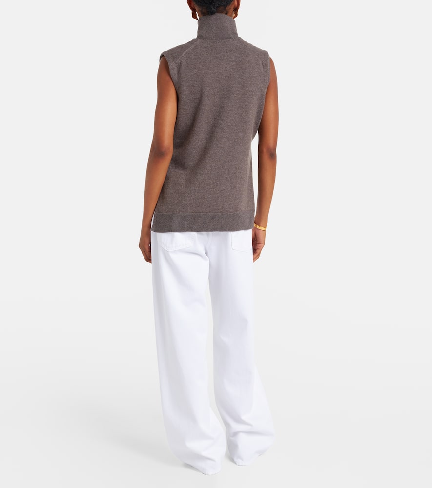 Róhe Layered wool and cashmere-blend top