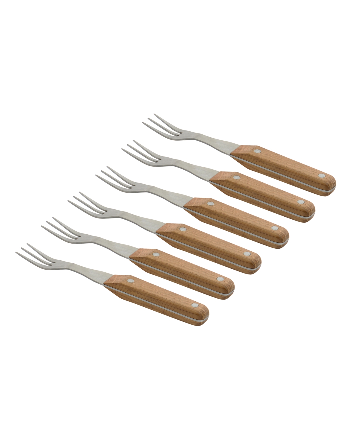 CollectNCook Stainless Steel Steak Forks, Set of 6 - Silver-tone