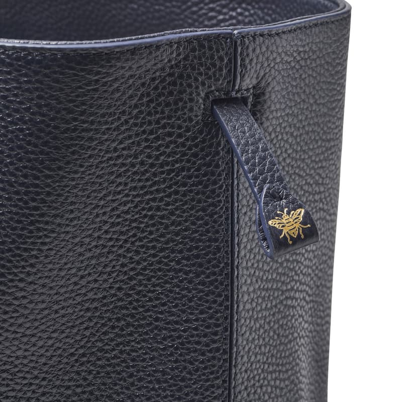 Large Paris Bag in Navy Pebble