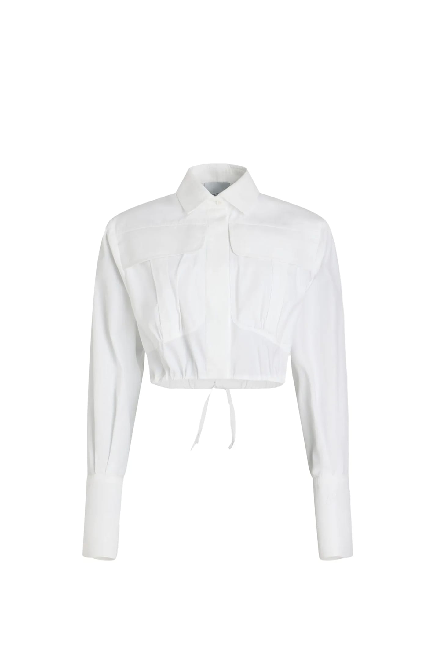 Cropped shirt - White