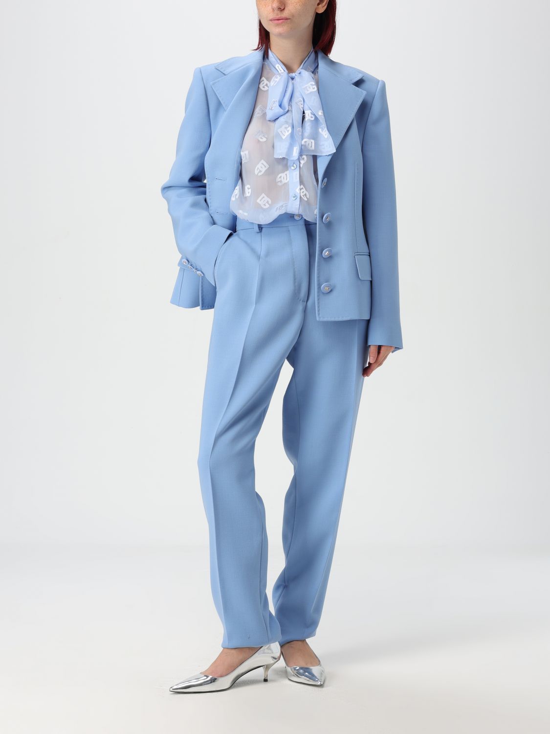Fitted buttoned jacket - Blue