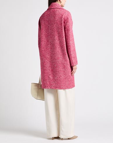 Woman Coat Magenta Size 10 Synthetic fibers, Wool, Cotton, Alpaca wool, Silk