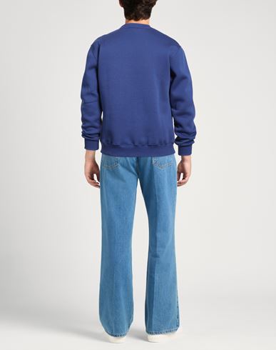 Man Sweatshirt Blue Size M Cotton, Polyester