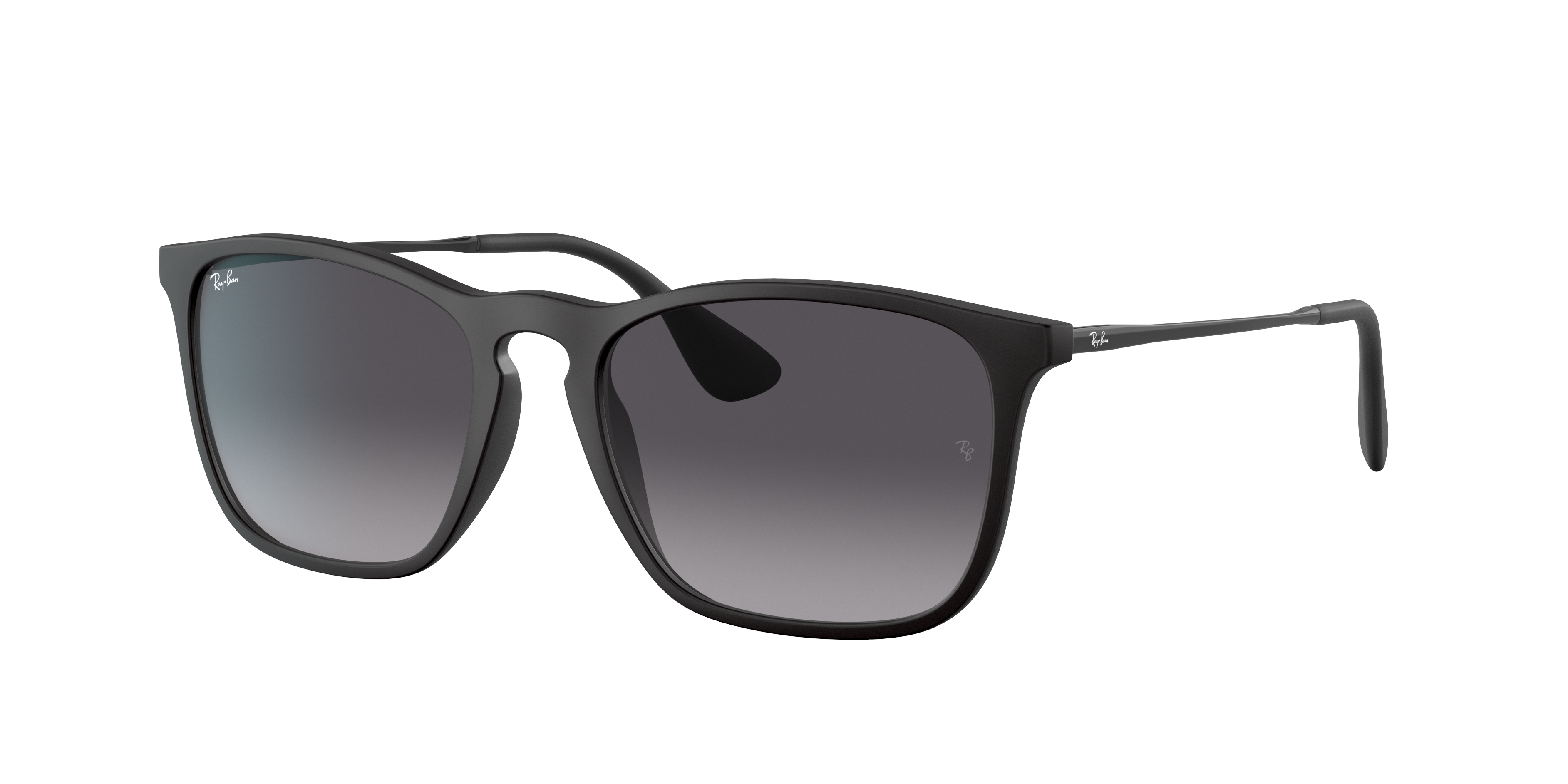 Round Rubber Black Gradient Grey Chris 4187 Sunglasses