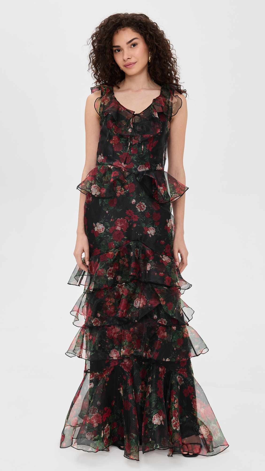 Carmen Dress Black Floral