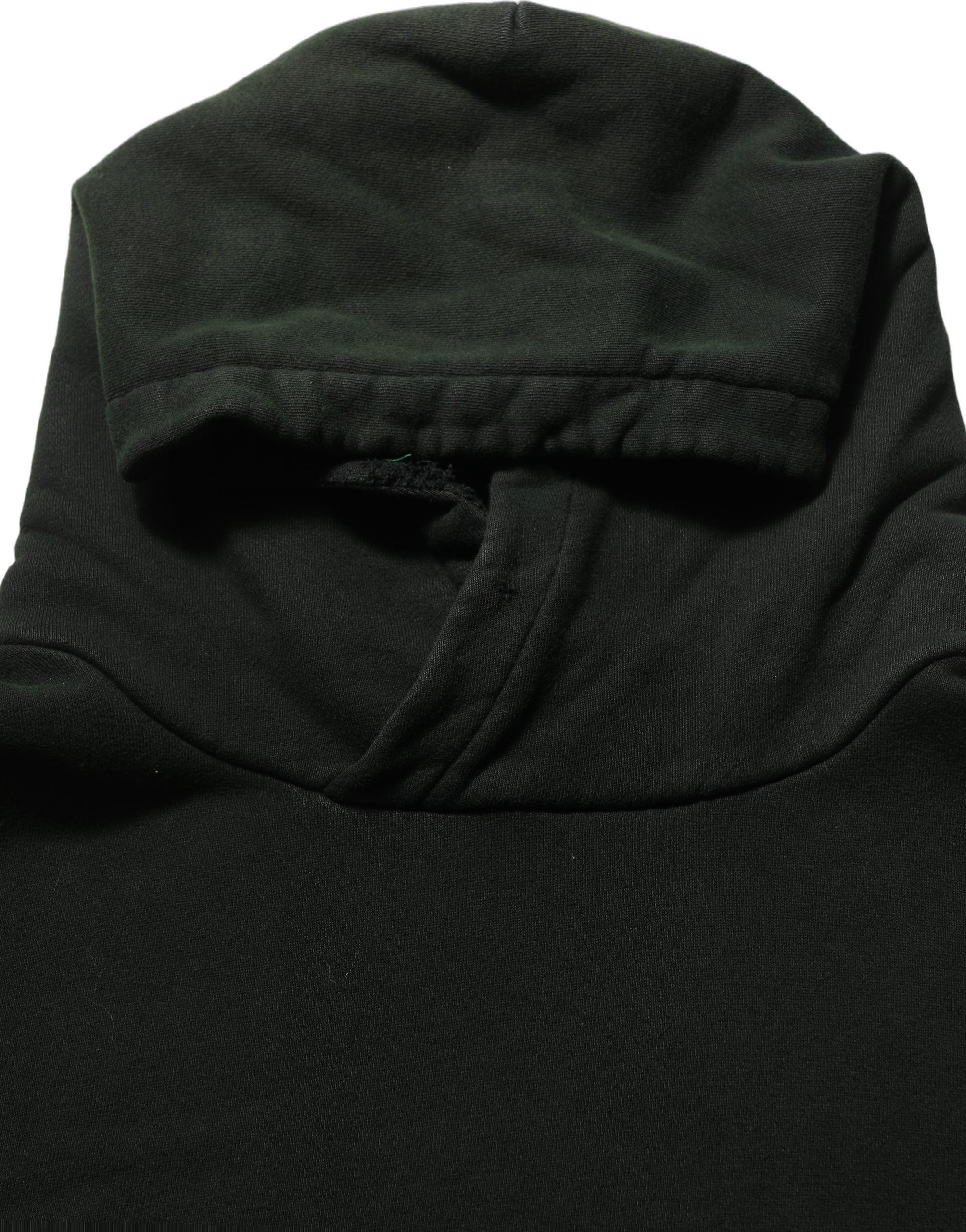 Cotton Pullover Hoodie — Black