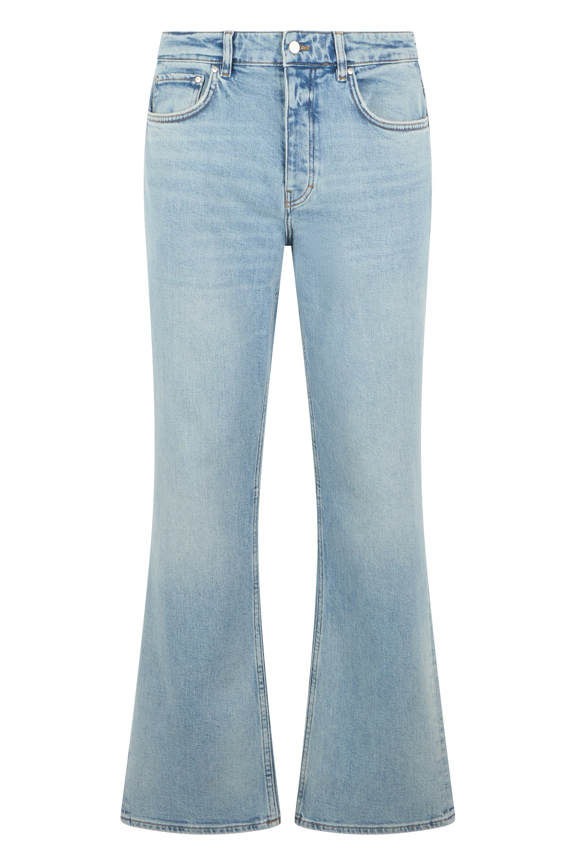 Men's Cotton Flared Jeans with Bell-Bottom Hem