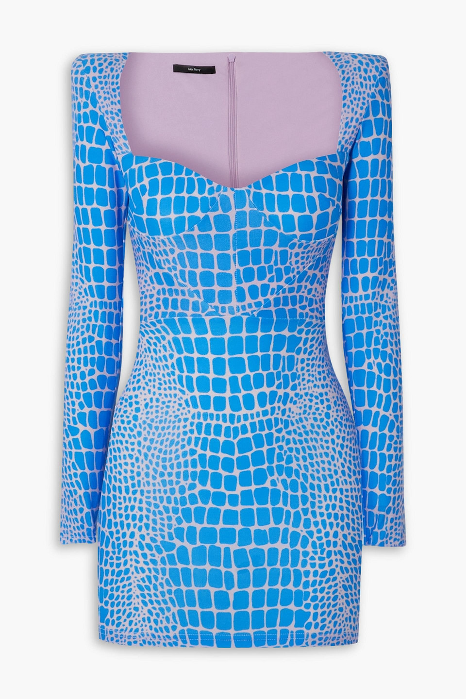 Howell printed stretch-jersey mini dress - Blue - UK 16