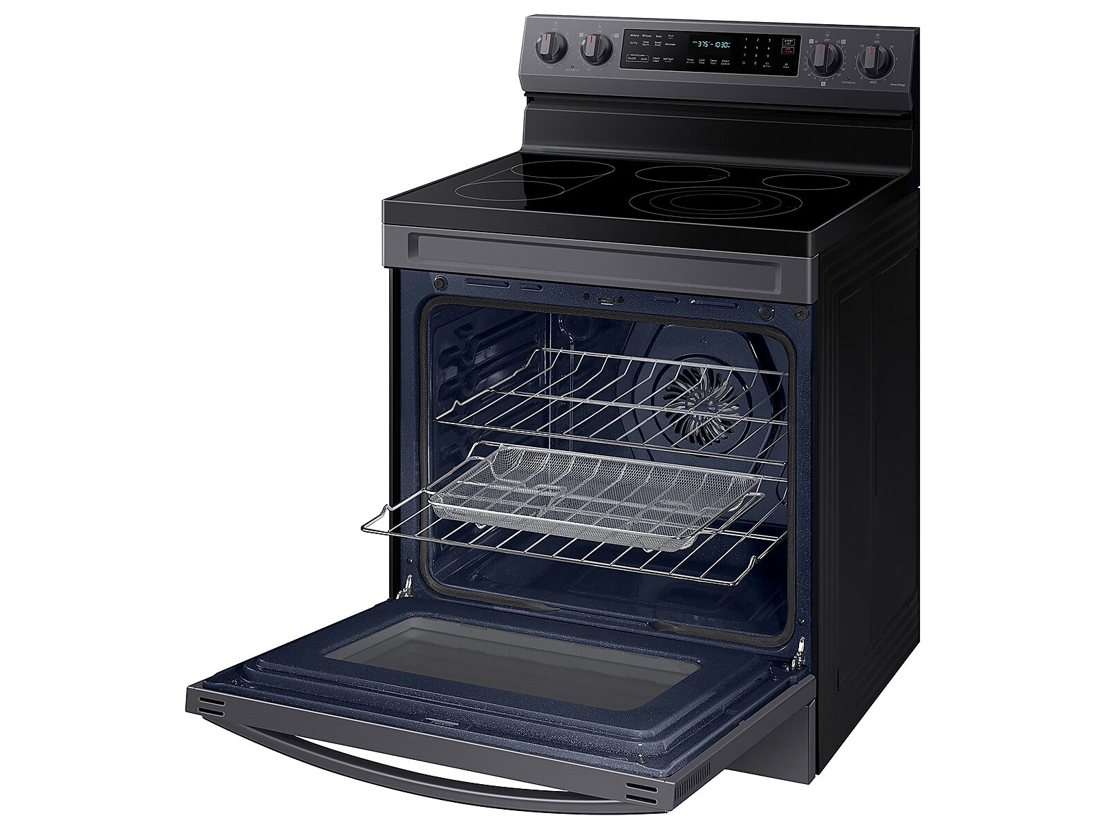 6.3 cu. ft. Smart Freestanding Electric Range with No-Preheat Air Fry, Convection+ & Griddle in Black Stainless Steel(NE63A6711SG/AA)