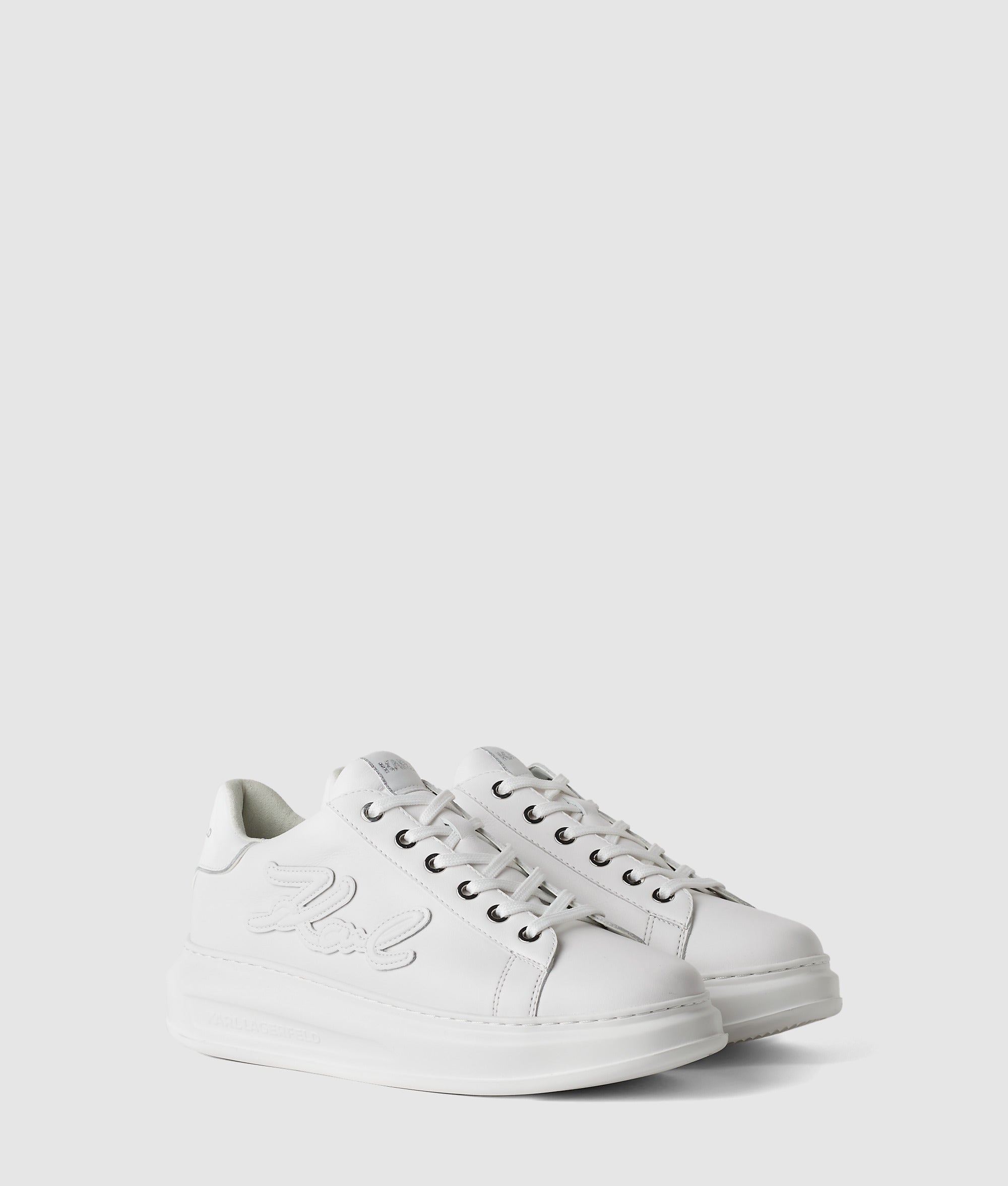 Karl Lagerfeld - Kapri Signia Niedrige Sneaker, Damen, Weiss, Größe