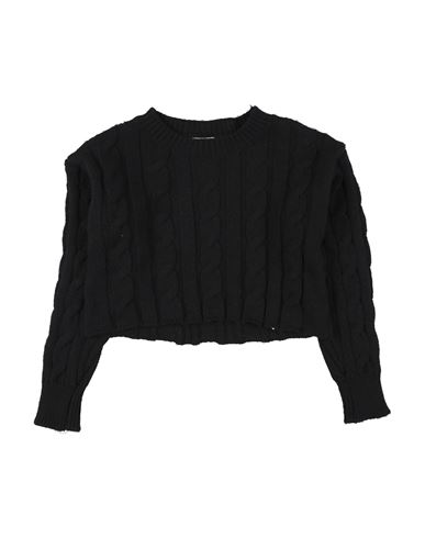 Kid Girl Sweater Black Size 10 Acrylic, Polyester