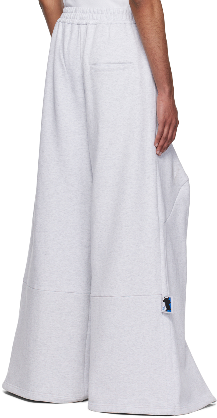 Gray panel sweatpants