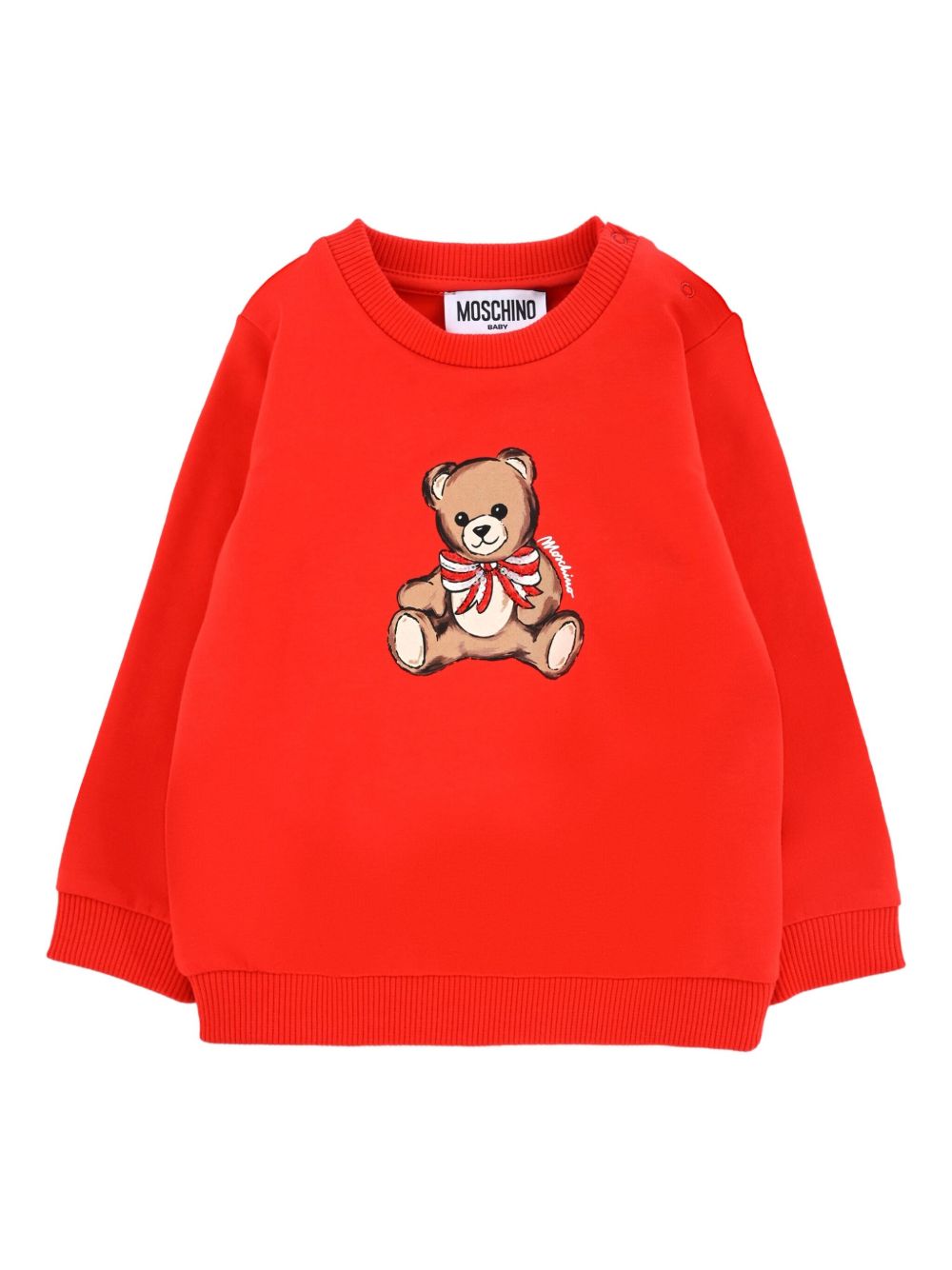 Teddy Bear-print sweatshirt - Red