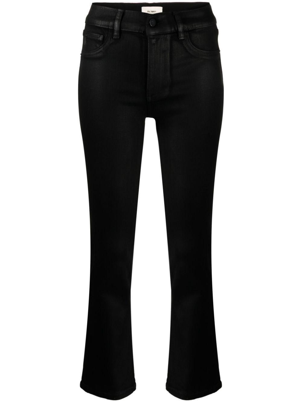 Mira mid-rise skinny jeans - Black