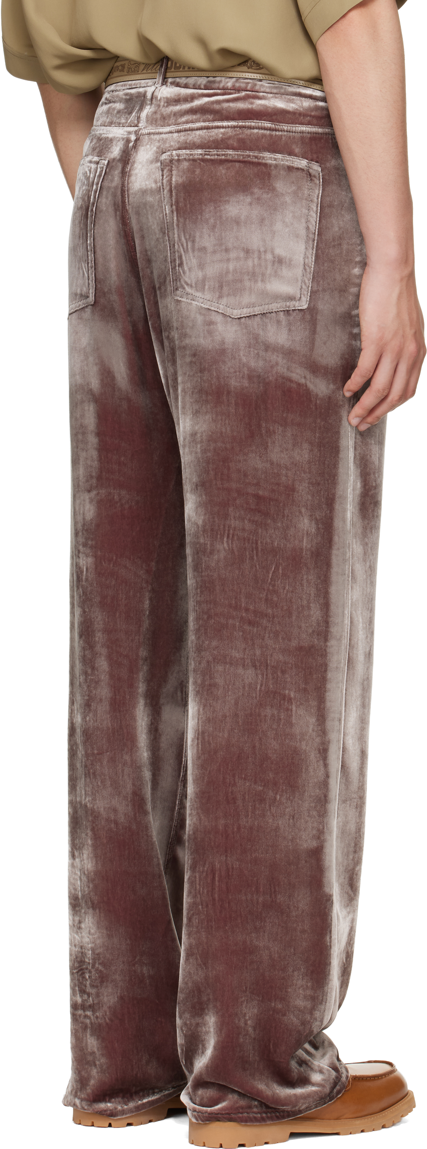 Pink Laser Flattone Silk Jeans