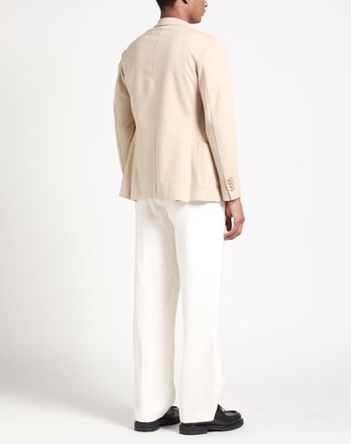 Man Blazer Beige Size 36 Polyester, Viscose, Polyamide, Elastane, Polyurethane
