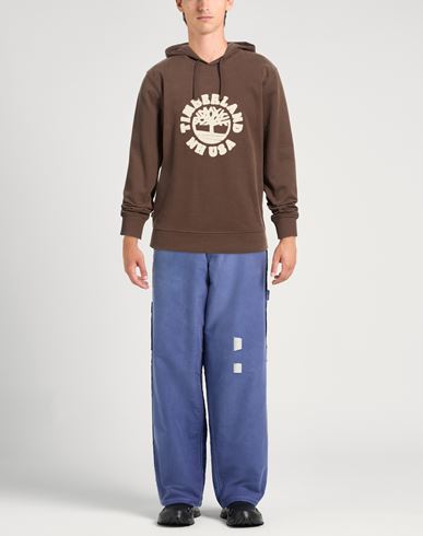 Man Sweatshirt Brown Size S Cotton, Polyester, Elastane
