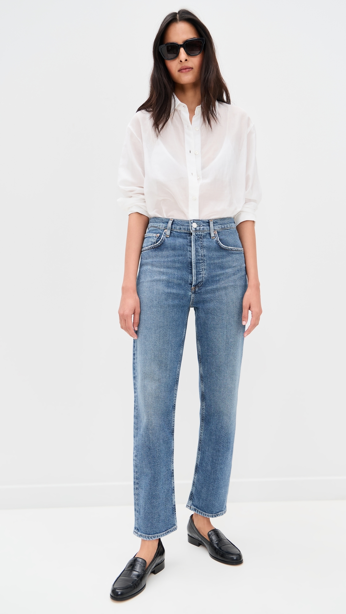 90's Pinch Waist Jeans Overcast