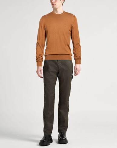 Man Sweater Brown Size 42 Cashmere, Merino Wool, Silk