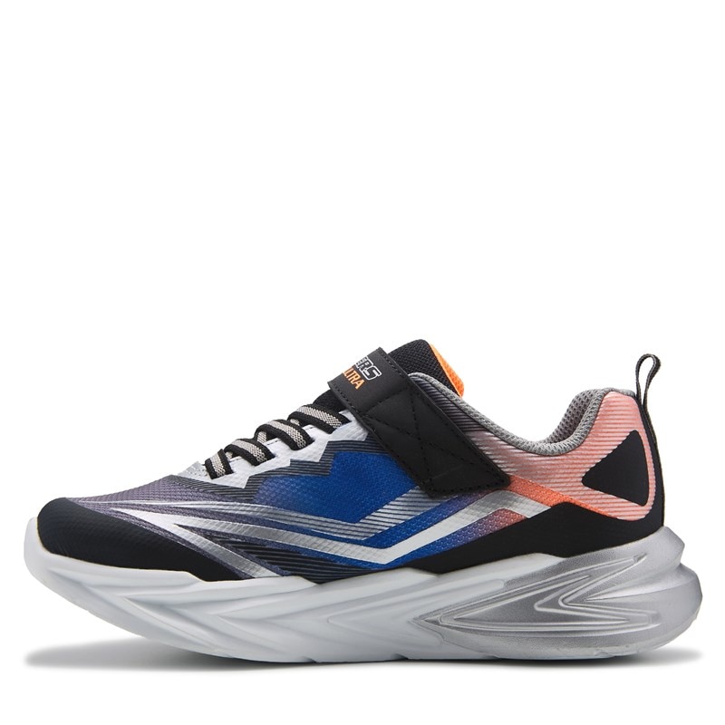 Kids' Flex Glow Lighted Sneaker Little/Big Kid Shoes (Black/Silver/Blue)