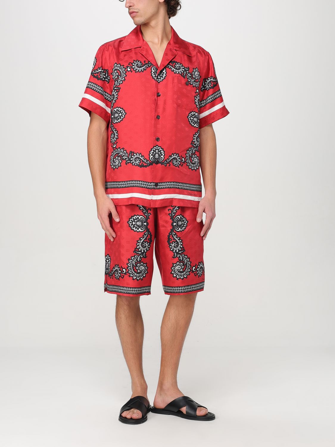 Bandana-print shirt - Red